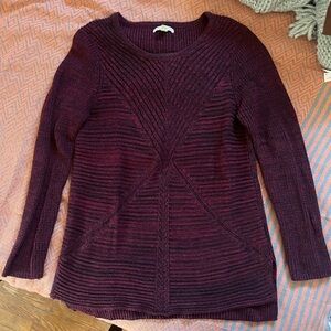 Dana Buchman Rich Wine Scoop Neck Sweater